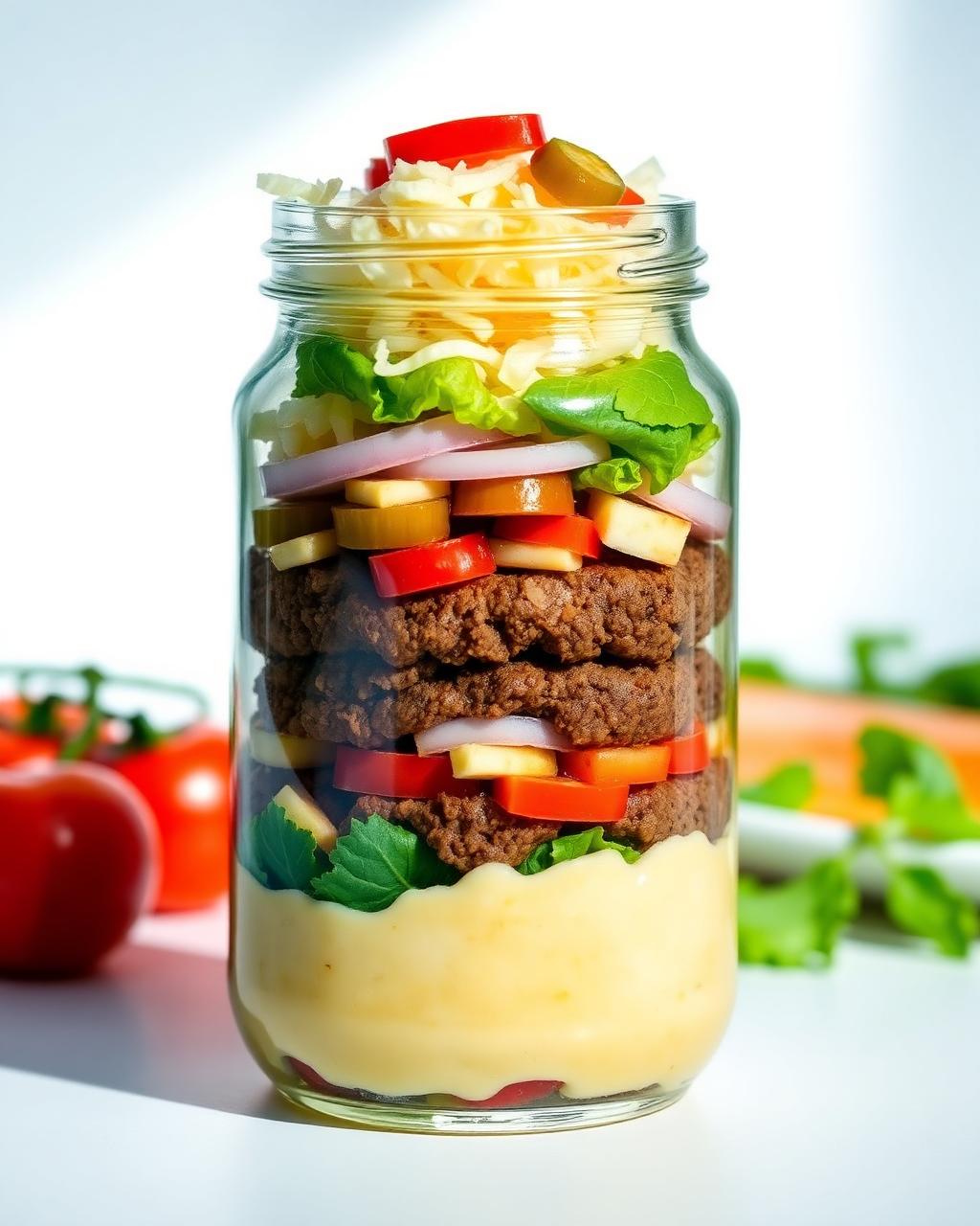 Ensalada en frasco